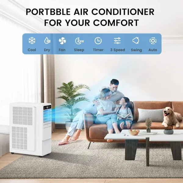 12000 BTU Portable Air Conditioners for Room up to 500 sq.ft Free Standing Quiet Portable AC Unit12000 BTU Portable Air Conditioners for Room up to 500 sq.ft Free Standing Quiet Portable AC Unit