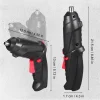 Cordless Rechargeable Screwdriver Set Compact Electric Drill with LED Light