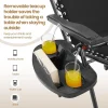 3PCS Zero Gravity Recliner Portable Outdoor Reclining Chair Set Side Table Lounge Chairs
