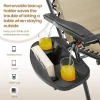 3PCS Zero Gravity Recliner Portable Outdoor Reclining Chair Set Side Table Lounge Chairs