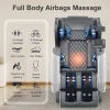 2025 Massage Chair Full Body, Zero Gravity Massage Chair with 10 Fix Rollers, Heating, Foot Massage, Auto Modes, Bluetooth Speaker, Touch Screen Controller (Black & Brown)