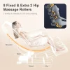 2025 Massage Chair Full Body, Zero Gravity Massage Chair with 10 Fix Rollers, Heating, Foot Massage, Auto Modes, Bluetooth Speaker, Touch Screen Controller (Black & Brown)