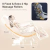 2025 Massage Chair Full Body, Zero Gravity Massage Chair with 10 Fix Rollers, Heating, Foot Massage, Auto Modes, Bluetooth Speaker, Touch Screen Controller (Black & Brown)