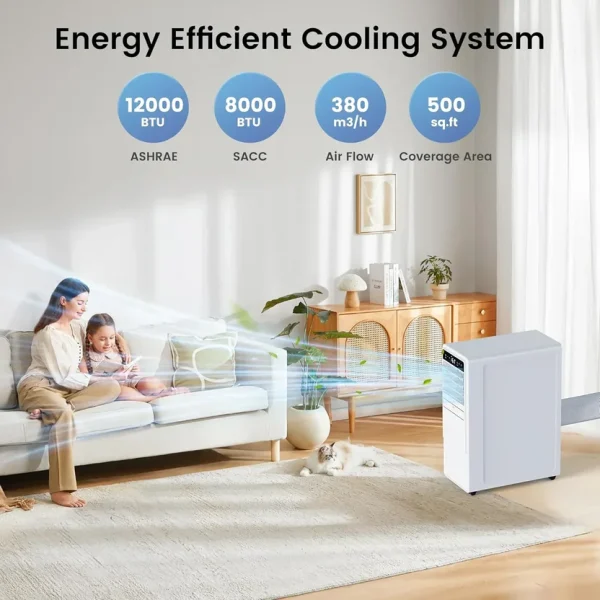 12000 BTU Portable Air Conditioners for Room up to 500 sq.ft Free Standing Quiet Portable AC Unit12000 BTU Portable Air Conditioners for Room up to 500 sq.ft Free Standing Quiet Portable AC Unit